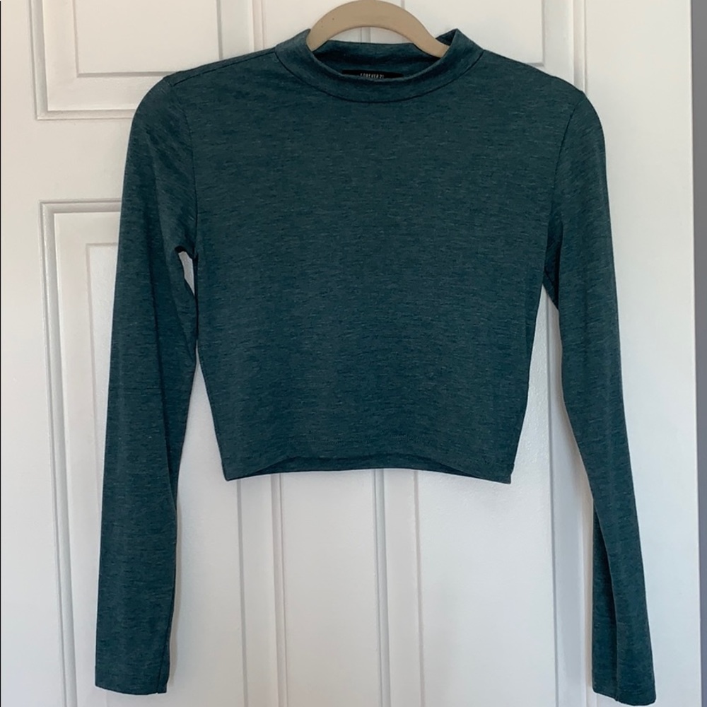 Forever 21 teal long sleeve